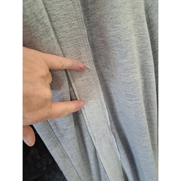 Free People Embers Wide-Leg Pants Heather Gray Women's XS Oversized Athleisure - Picture 5 of 12